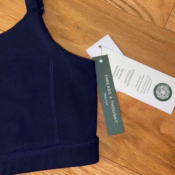 NWT Threads 4 Thought ReActive bralette, sz S, made from recycled water bottles - Picture 5 of 10